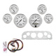6 Gauge Direct-Fit Dash Kit, Chevy Truck 60-63, Old Tyme White