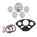 5 Gauge Direct-Fit Dash Kit, Chevy 55-56, Old Tyme White