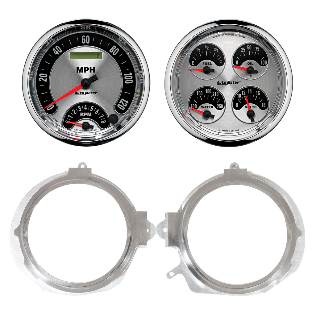 2 Gauge Direct Fit Dash Kit, Camaro/Firebird 67-68, 2 Gauge, American Muscle
