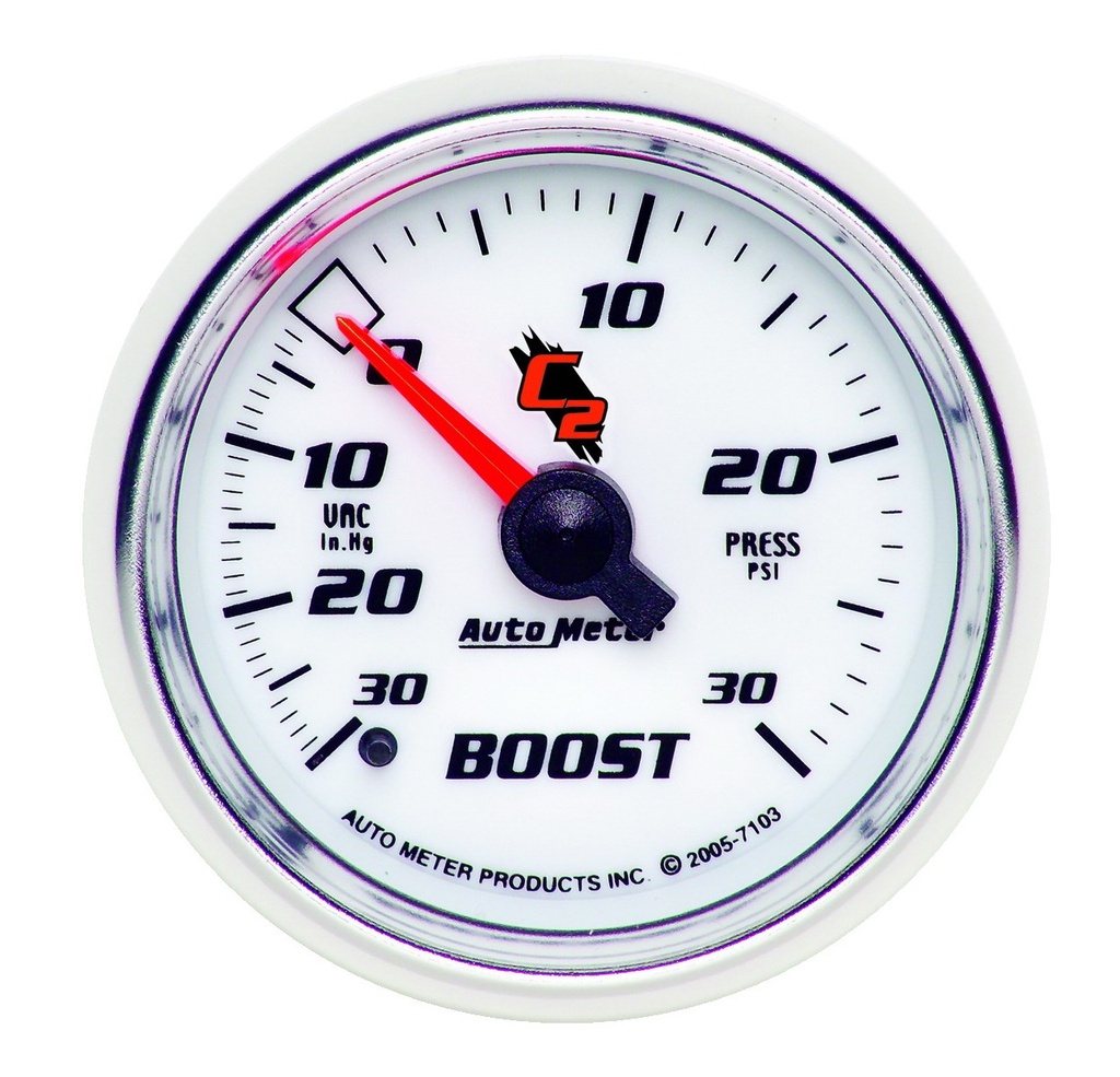 2-1/16" Boost/Vacuum, 30 In Hg/30 Psi, C2