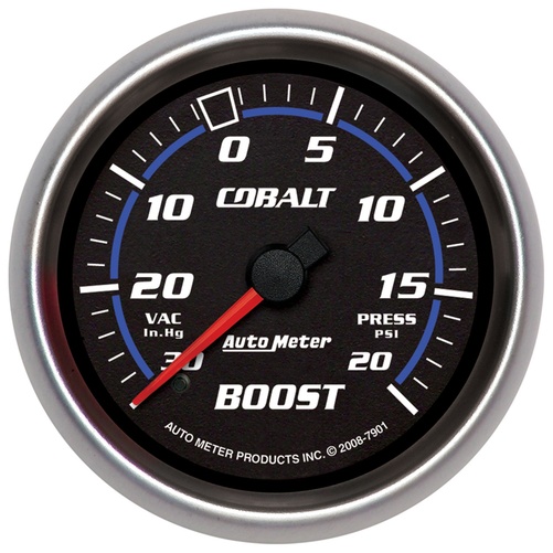 2-5/8" Boost/Vacuum, 30 In Hg/20 Psi, Cobalt
