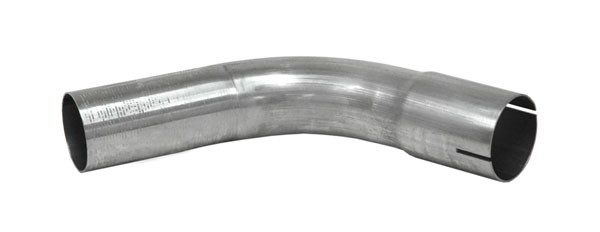 Bent exhaust tube 60° 4" Stainless (102mm)
