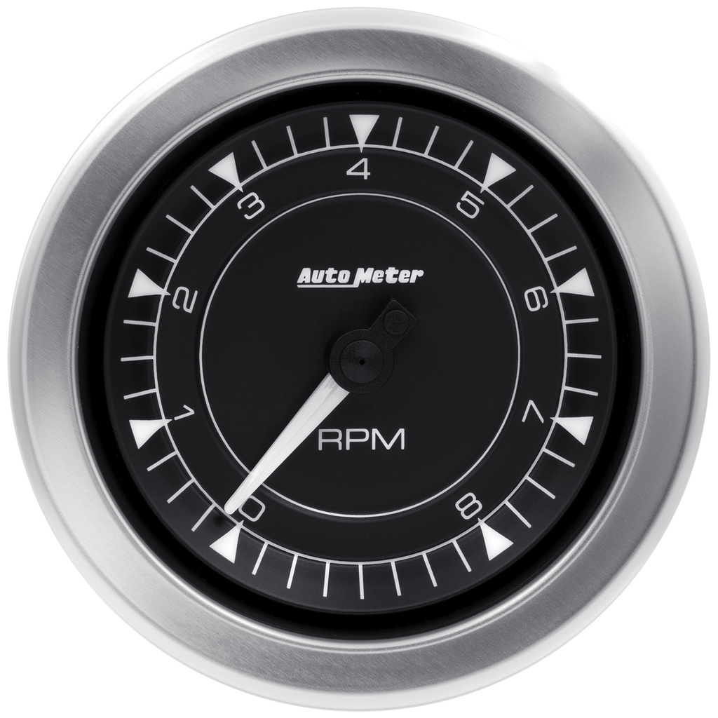 3-3/8" Tachometer 8k Rpm In-Dash Chrono