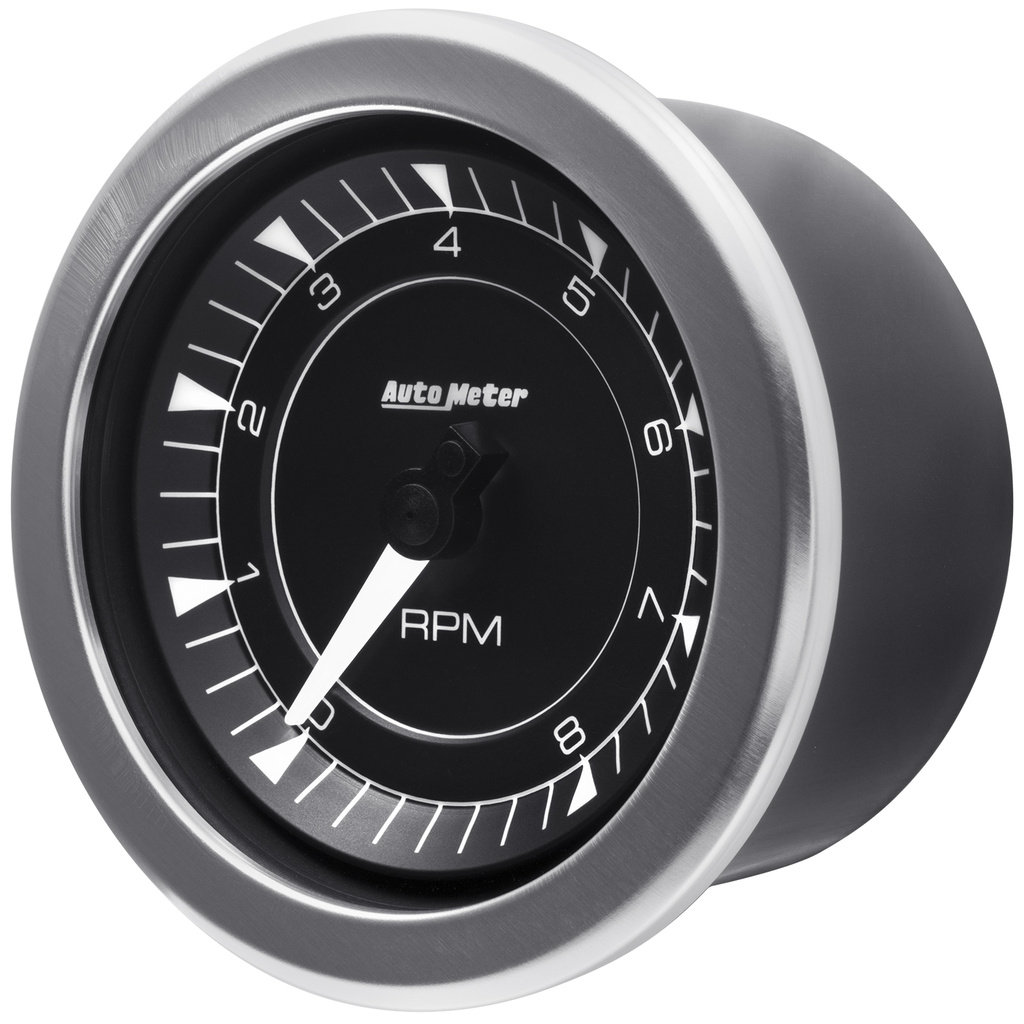 3-3/8" Tachometer 8k Rpm In-Dash Chrono
