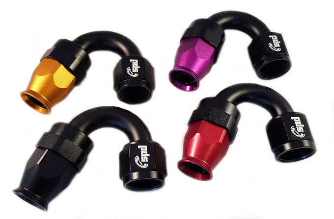 An4 hose end 150 ° PTFE