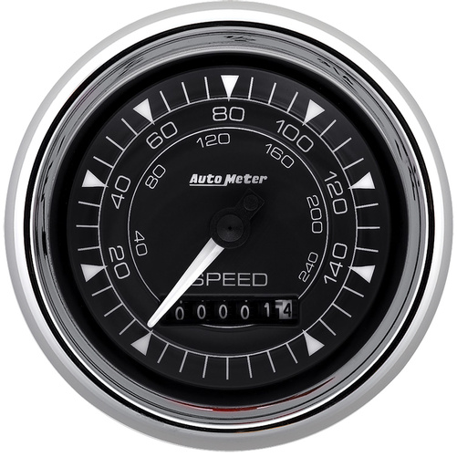 3-3/8" Speedometer 160mph Elec. Programmable Chrono