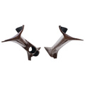 A-Pillar Set, Full, Dual, 2-1/16", Wood Grain, Super Duty 99-07