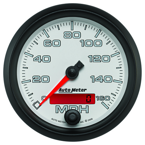 3-3/8" Speedometer, 0-160 Mph, White, Pro-Cycle