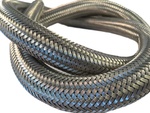 Steel spun hose protection