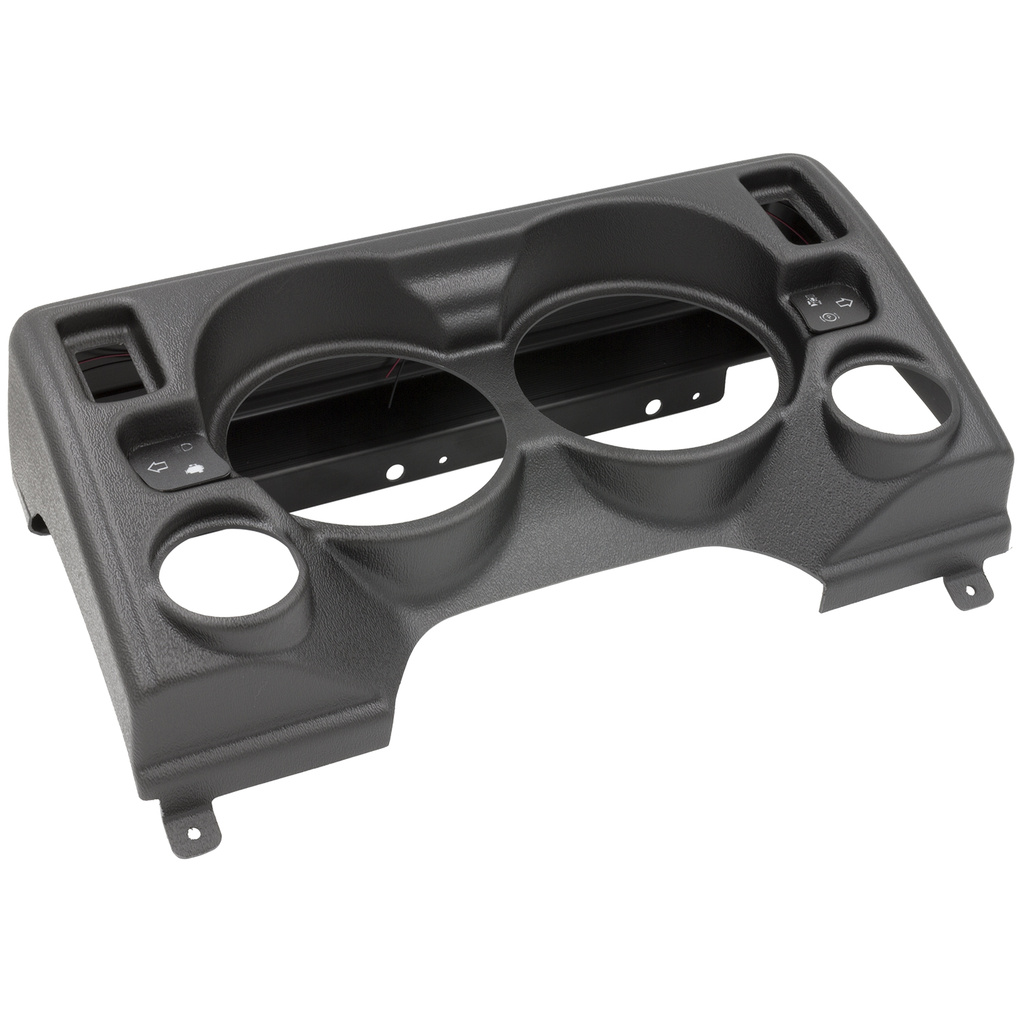 Direct Fit Dash Panel, 4 Gauge (5" X2, 2 1/16" X2), Jeep Tj / Xj