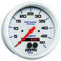 5" Gps Speedometer, 0-50 Mph, Marine White