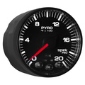 2-1/16" Pyrometer, 0-2000 °F, Spek-Pro, Black/Black
