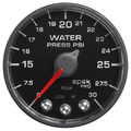 2-1/16" Water Pressure, 0-30 Psi, Spek-Pro, Black/Black, Ecu