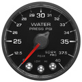 2-1/16" Water Pressure, 0-40 Psi, Spek-Pro, Black/Black, Ecu