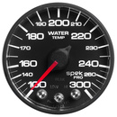 2-1/16" Water Temperature, 100-300 °F, Spek-Pro, Black/Black, Ecu