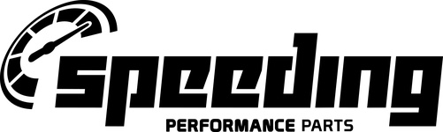 Speeding sticker black 60cm