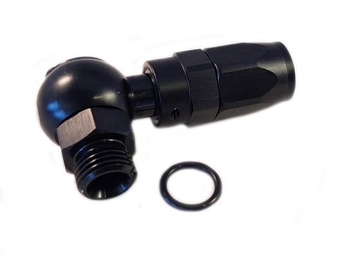 AN10  Banjo 90° short elbow - hose end