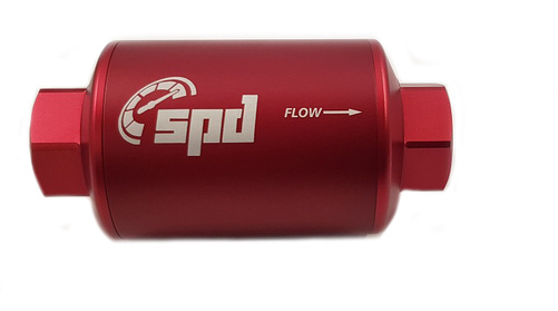 SPD Fuel filter compact 100 micron E85 red (pre-filter)