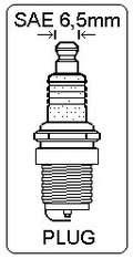 Spark plug boot 90° SAE 6,5mm
