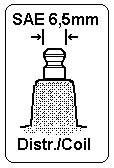 Hurricane Spark Plug Boot 90° SAE 6.5mm - Spark Plug