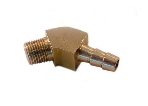 Vacuum adapter 45 degree - 1/8" NPT - 6mm barb connection