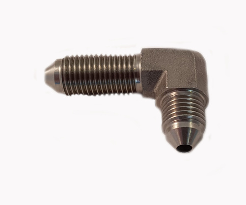 Bulkhead fitting 90° 3/8-24 SS
