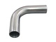90° aluminum tube 3" Polished