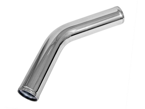45° aluminum tube 3" Polished