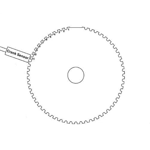 Trigger wheel 100mm / 57mm (36-1)