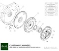 PMC Flywheel BMW V8 M62 - BMW M57N M57N2 GS6-53DZ HGD JGA - 240mm