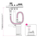 In-tank fuel pump mounting kit, quick connect and E85 proof