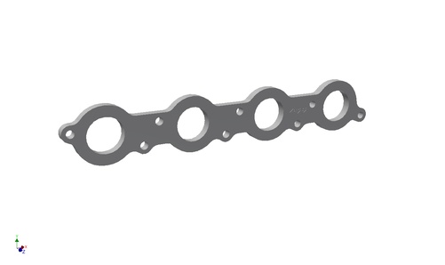 Exhaust flange Mercedes OM601 - 10mm