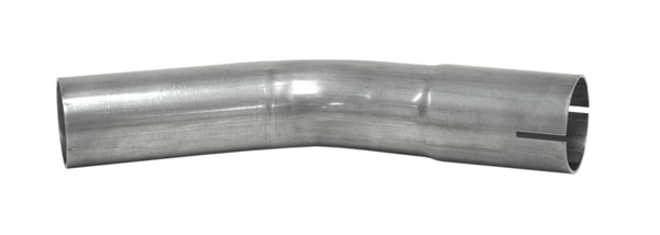 Bent exhaust tube 30° 3,5" Stainless (89mm)